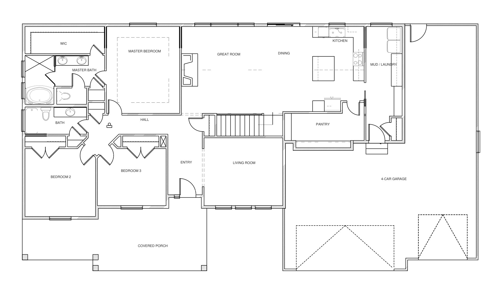 1662 Sandbar main level floor plan