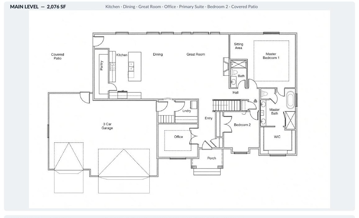 1684 Sandbar main level floor plan