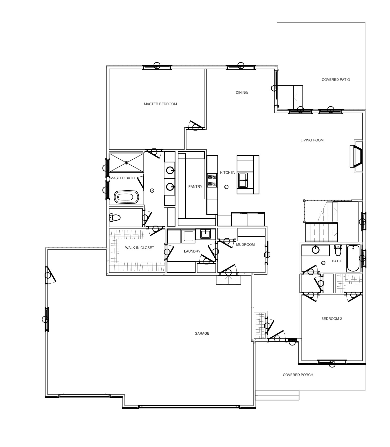 494 Tanglewood main level floor plan