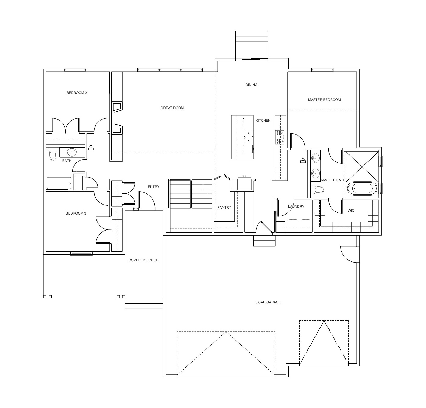 522 Stonebridge main level floor plan