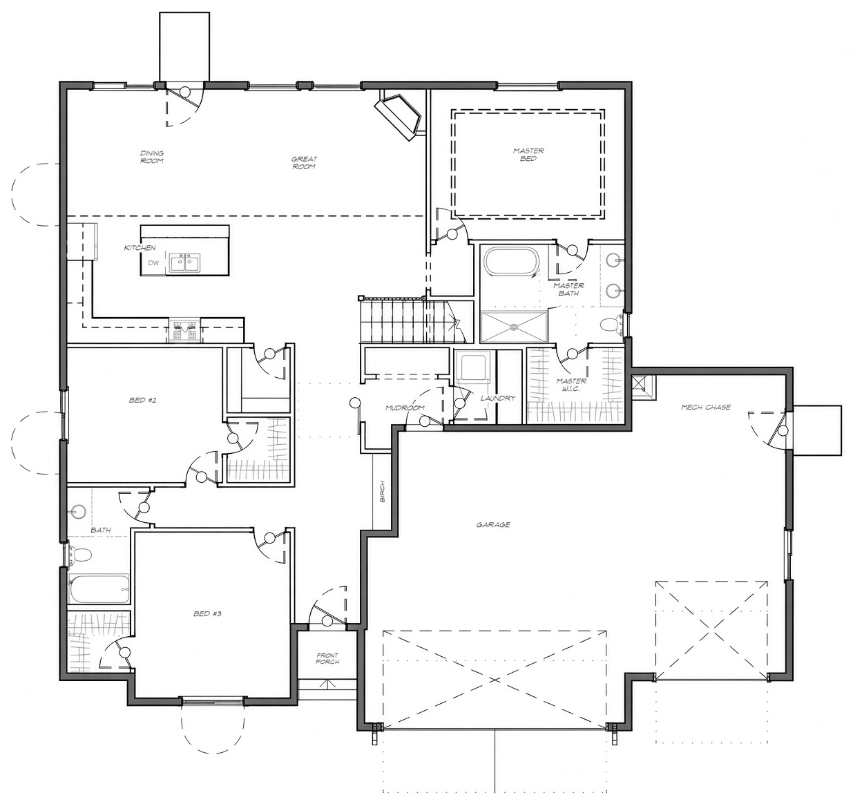 566 Stonebridge main level floor plan