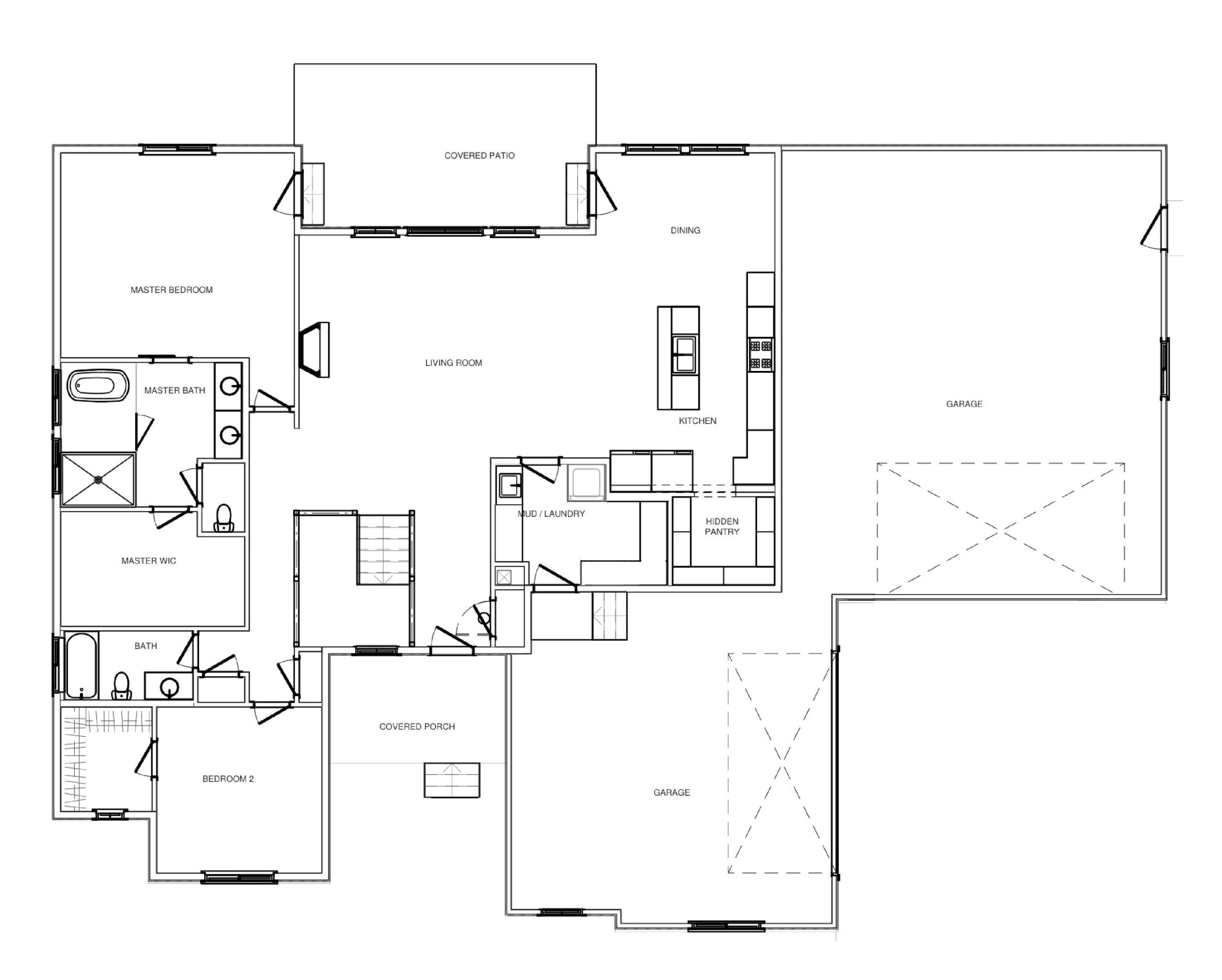 6754 S Tumble Creek main level floor plan